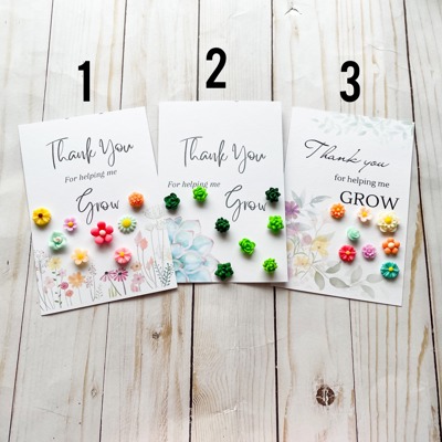 "Thank You For Helping Me Grow" Mini Magnet Set