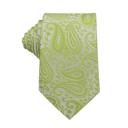 29-Lime Paisley  Personalized Picture Ties for Men