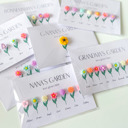  Grandma's Garden Personalized Mini Magnet Set