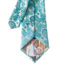 30-Lt. Blue Paisley Personalized Picture Ties for Men