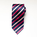 4-Pink Stripe Personalized Picture Ties for Men