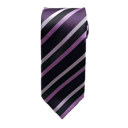 16-Purple Stripe Personalized Picture Ties for Men