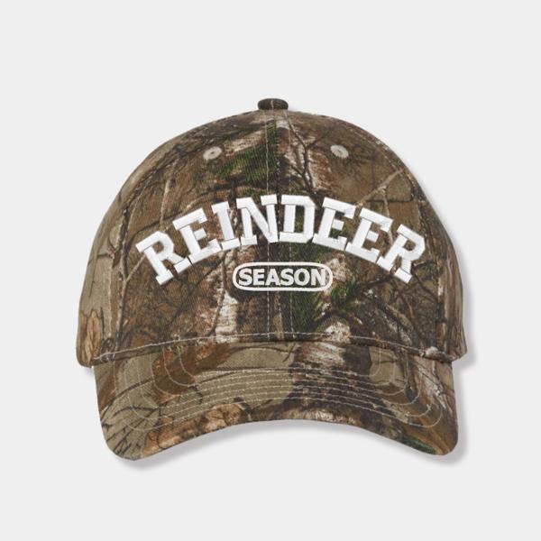 Reindeer Season Baseball Cap with custom thread colors.