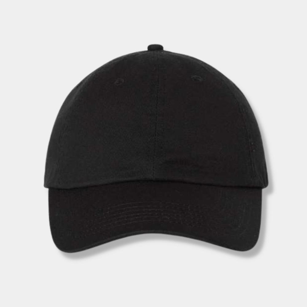 Black Custom Sports Caps (3 locations)