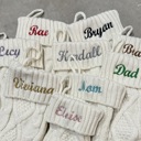  Custom Christmas Stockings for family. Personalized monogram name to match holiday gifts and decor.