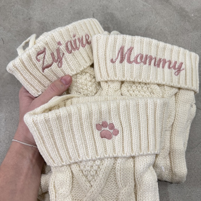 Personalized Christmas Stockings 2025 – Custom Embroidered Knit Stockings with Names, Perfect for Holiday Decor & Family Gifts