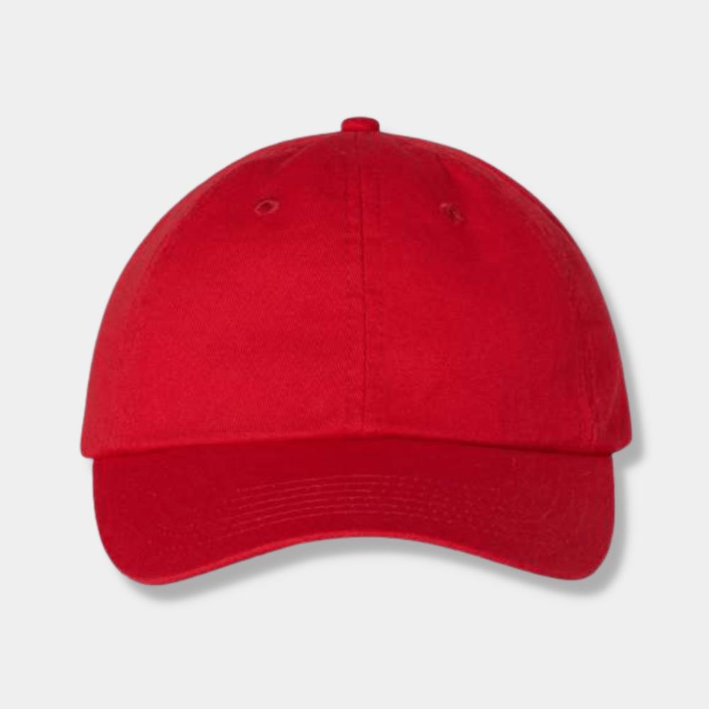 Red Custom Sports Caps (3 locations)