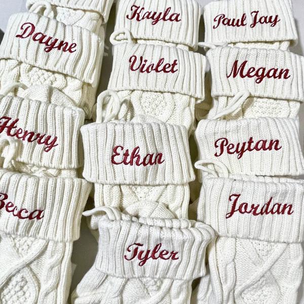 custom knit stocking