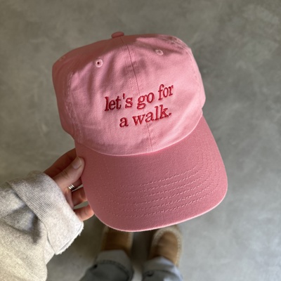 Lets go for a walk cap