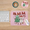 CHEER Christmas Holiday Mouse pad and Coaster Set