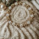  Gold & Pearl Beaded Bracelet Holiday Bundle 7 Piece Set 