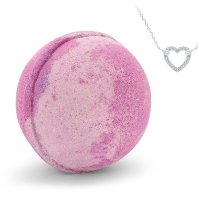 Love Pendant Necklace Bath Bomb