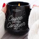  Coffee the Conquer Mug Candle - Hidden Ring Inside!