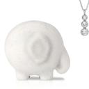  3 Pack White Elephant Bath Bomb with Necklace