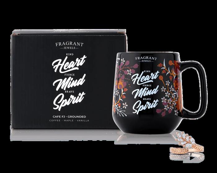 Heart Mind Spirit Mug Candle - Hidden Ring Inside!