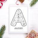  BOGO Personalized Christmas Coloring Poster