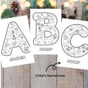  BOGO Personalized Christmas Coloring Poster