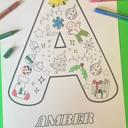  BOGO Personalized Christmas Coloring Poster