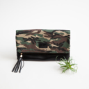 Camoflague with Red Lining Camouflage Foldover Clutch - Holiday Shopping Spree