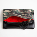 Camoflague with Red Lining Camouflage Foldover Clutch - Holiday Shopping Spree