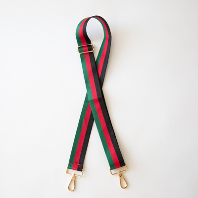 Crossbody Strap - Guitar Style - Green, Black & Red