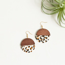 White Leopard Georgia Earring Collection