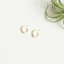  Mila Earring Collection - Small White Twist