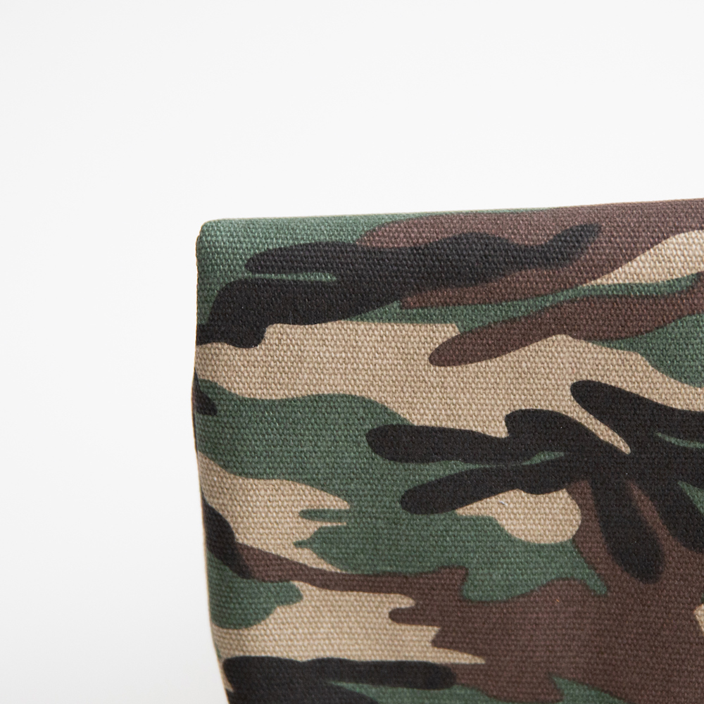 Foldover Camoflauge with Red Lining Clutch