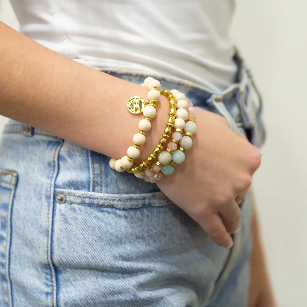 Stackable Kaitlyn Bracelet - Blush