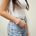  Stackable Kaitlyn Bracelet - Pink