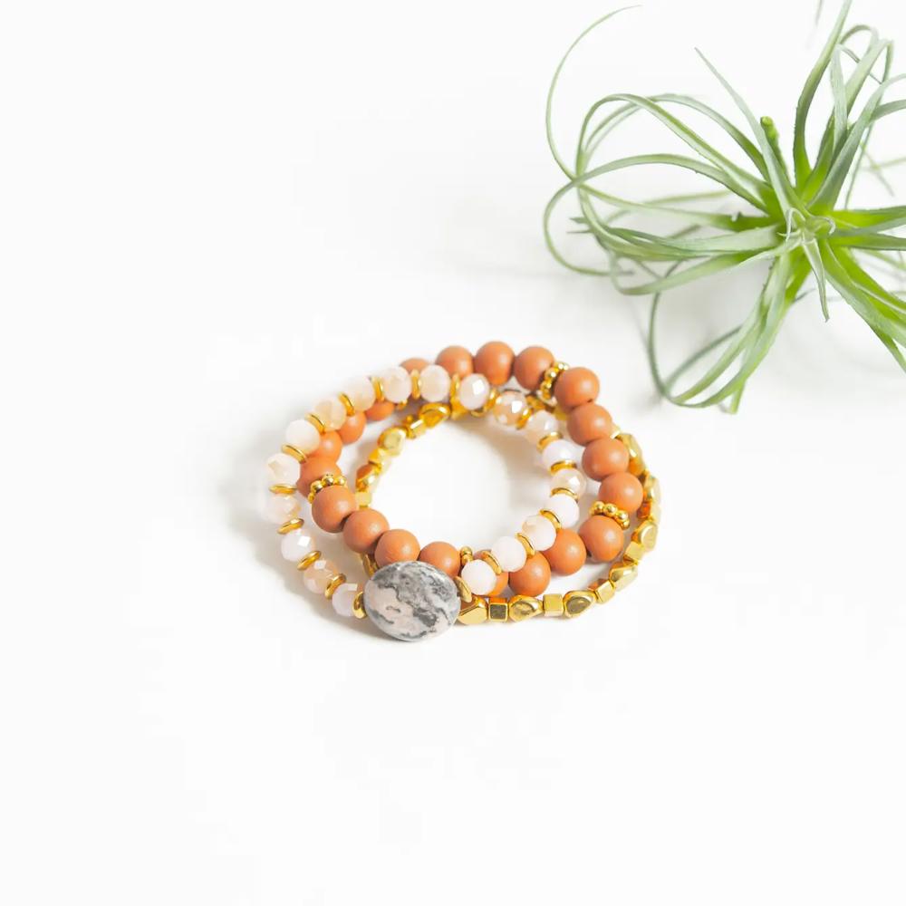 Stackable Kaitlyn Bracelet - Sunset