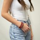  Stackable Lauren Bracelet Collection - Berry