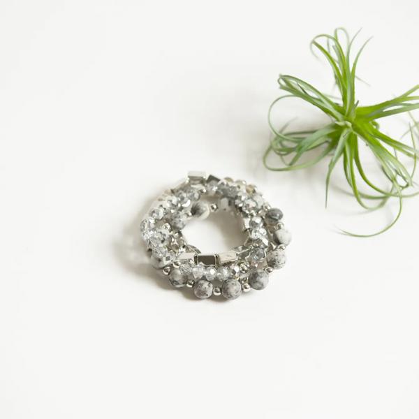 Stackable Lauren Bracelet Collection - Gray