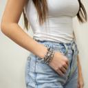  Stackable Lauren Bracelet Collection - Gray