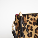  Leopard Pattern Corner Accent Clutch