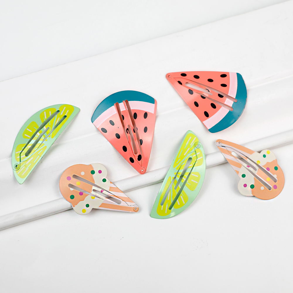 Fun Hair Clip Set - 6 Clips - Summer Sweets