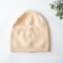  Cashmere Blend Beanie - Ivory Color