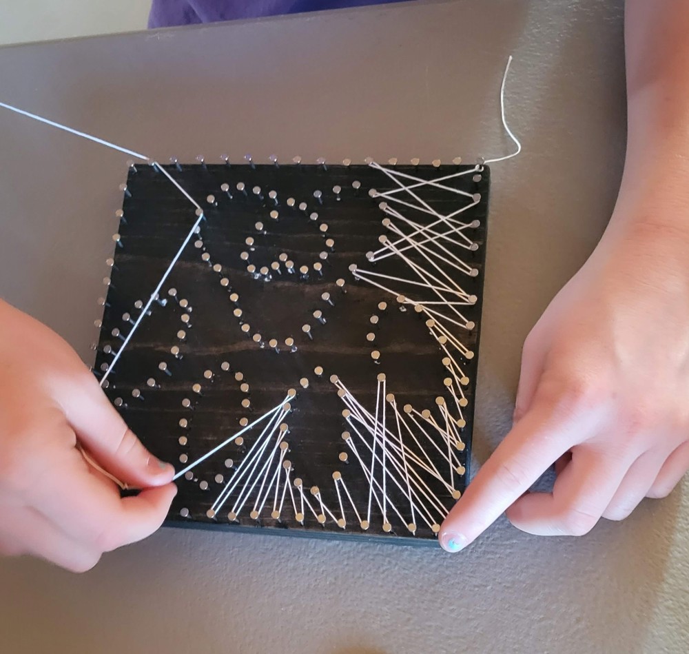 DIY String Art Pawprint with Heart, Dog or Cat owner gift, Pet Home Décor, Fun for ages 12+, Learn a new activity, craft night party.