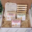  3 pack of Goat Milk Bar Soap, Includes 1 Wood Soap tray & 3 Soap Saver Bags, Homemade Soap for Sensitive skin.