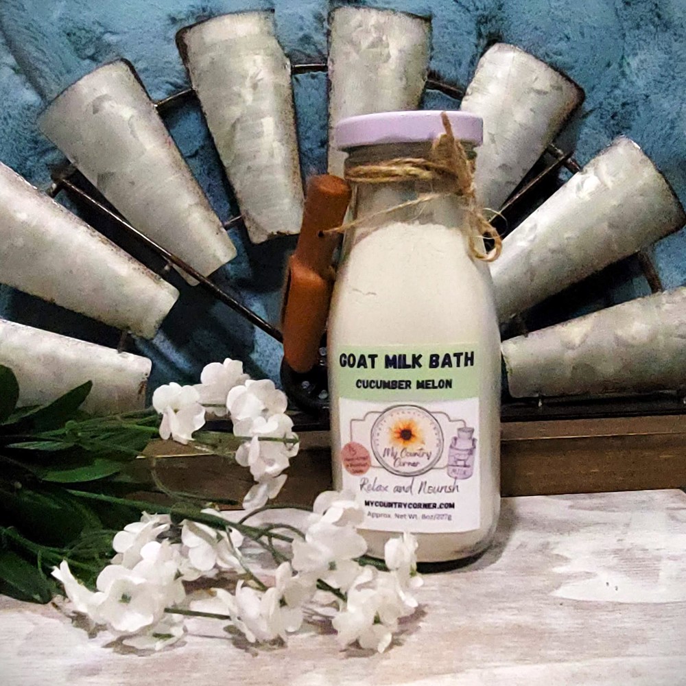 Goat Milk Bath dry powder and salts, Natural skin care, Replenish and Moisturize your skin, Self care, Aromatherapy, Spa and Relaxation!