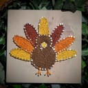  DIY String Art Turkey, Farmhouse Décor, Relaxing and Fun Craft, wall hanging, shelf art. Gift Idea! Activity for kids, teens & adults.