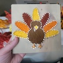  DIY String Art Turkey, Farmhouse Décor, Relaxing and Fun Craft, wall hanging, shelf art. Gift Idea! Activity for kids, teens & adults.