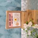 Fresh Floral 3 pack of Goat Milk Bar Soap, Includes 1 Wood Soap tray & 3 Soap Saver Bags, Homemade Soap for Sensitive skin.