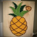  DIY String Art Pineapple, Beach House Décor, Tropical Wall Decor, wall hanging, shelf art. Gift Idea! Activity for kids, teens & adults.