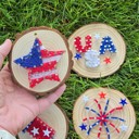  DIY String Art Kits, Star, Rocket, USA, & Firework