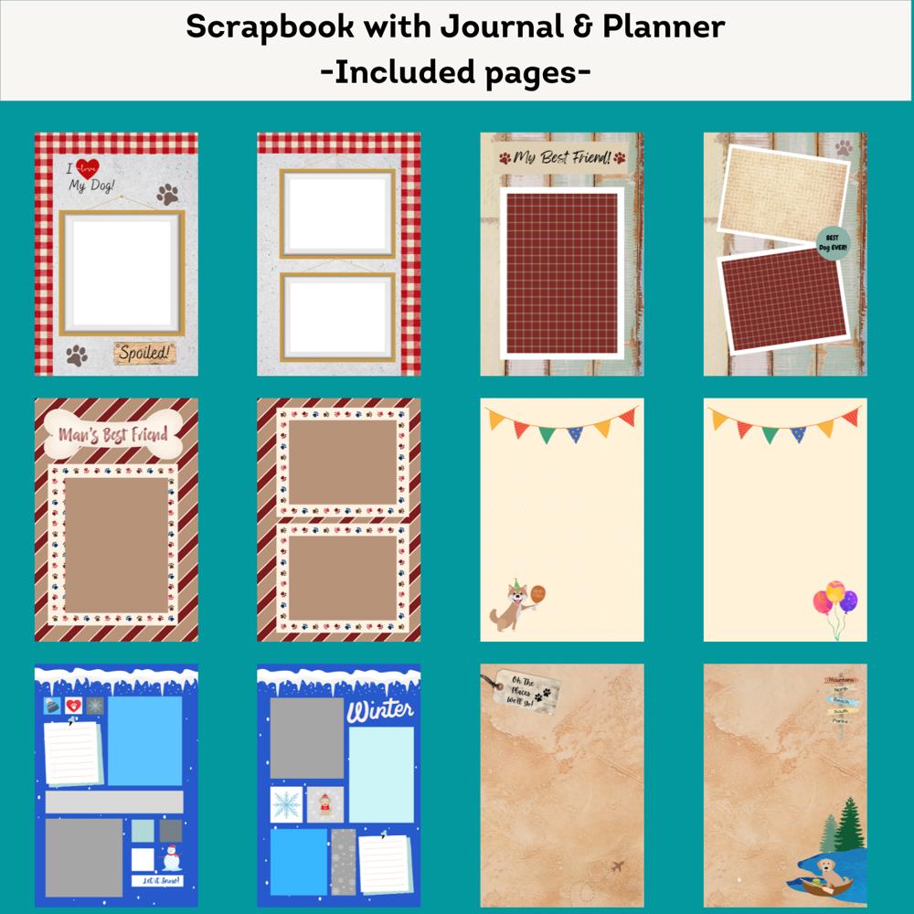 Complete Planner& Memory book for new Puppy, Printed, Puppy Journal, Scrapbook, puppy baby book Great Gift idea, Dog Mom Gift! Puppy journal