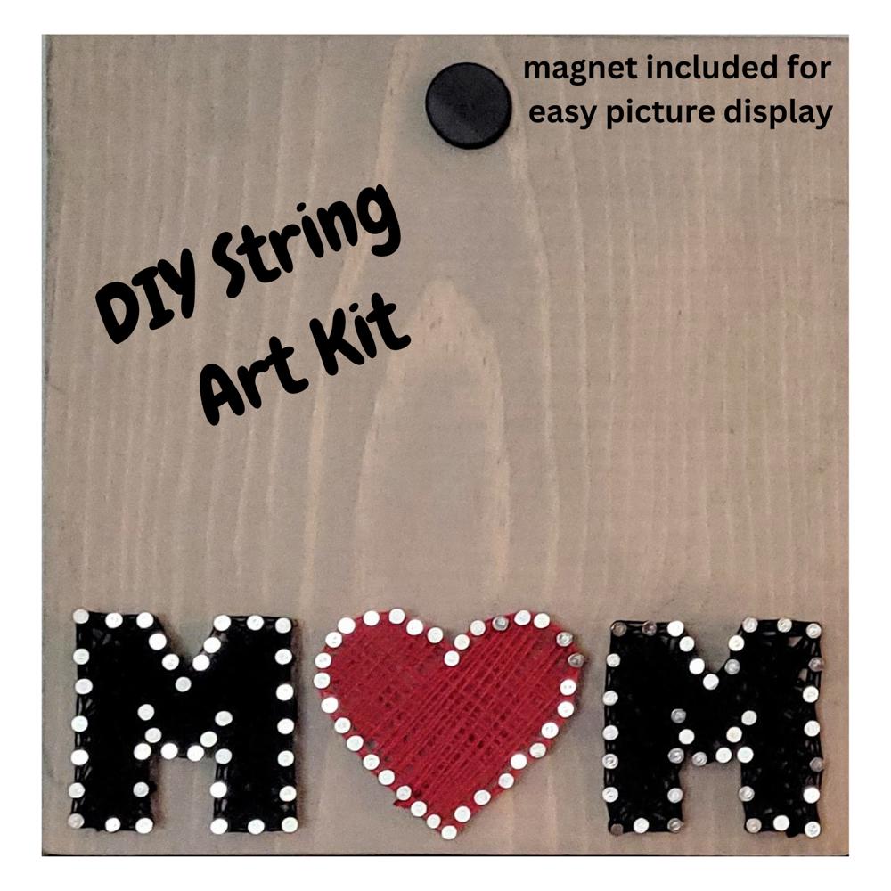 DIY String Art kit for dog or cat owners, Pet Home Decor, wall hanging or sit on shelf. Great Gift Idea! Dog or Cat Mom gift. Christmas gift