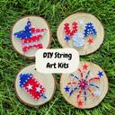  DIY String Art Kits, Star, Rocket, USA, & Firework