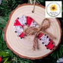  Christmas Tree String Art Ornament kits, Real wood slice, crafts for kids, teens and adults. DIY Christmas Ornaments.