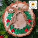 Christmas Wreath Christmas Tree string Art Ornament Kits, Real wood slice, crafts for kids, teens and adults. DIY Christmas ornaments. Farmhouse Ornaments